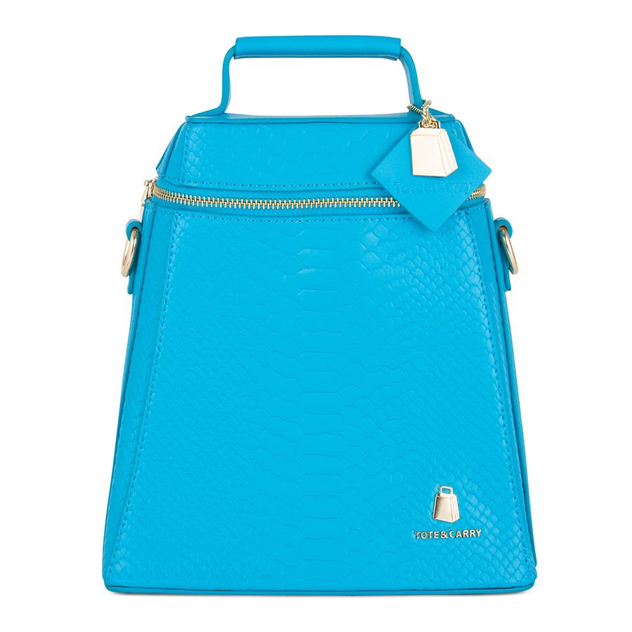 WOMENS AQUA BLUE COWBELL BACKPACK
