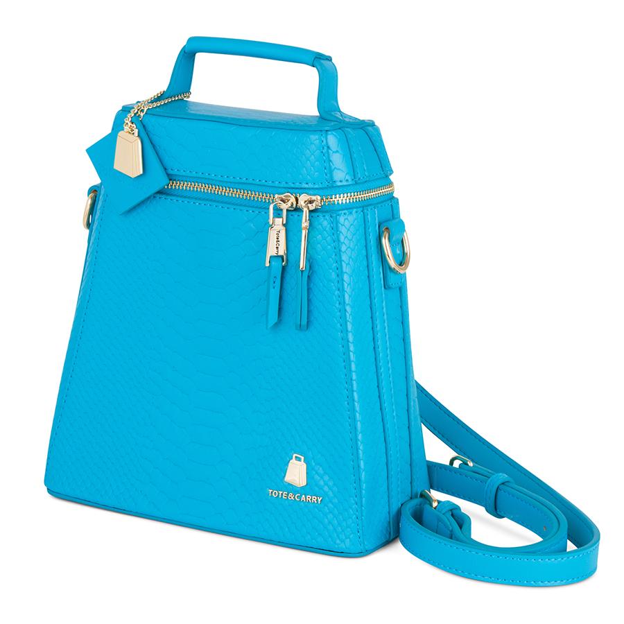 WOMENS AQUA BLUE COWBELL BACKPACK