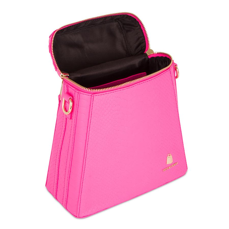 WOMENS NEON HOT PINK COWBELL BACKPACK