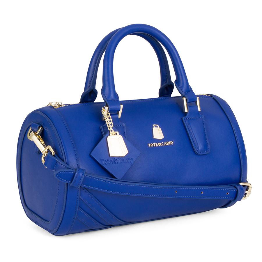 ROYAL BLUE BARREL PURSE