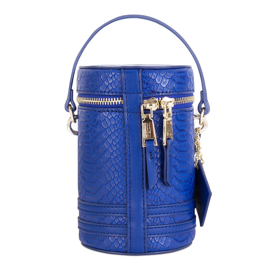 ROYAL BLUE MINI BARREL PURSE