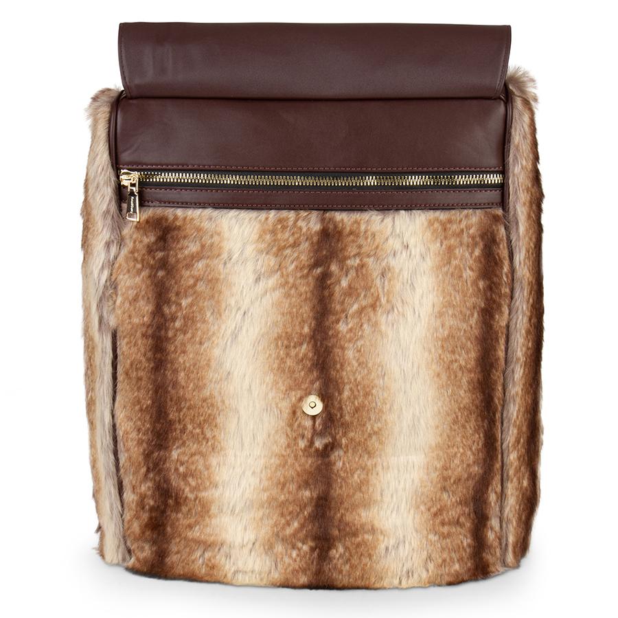 Coffee Apollo 3 Chinchilla Fur Travel Set