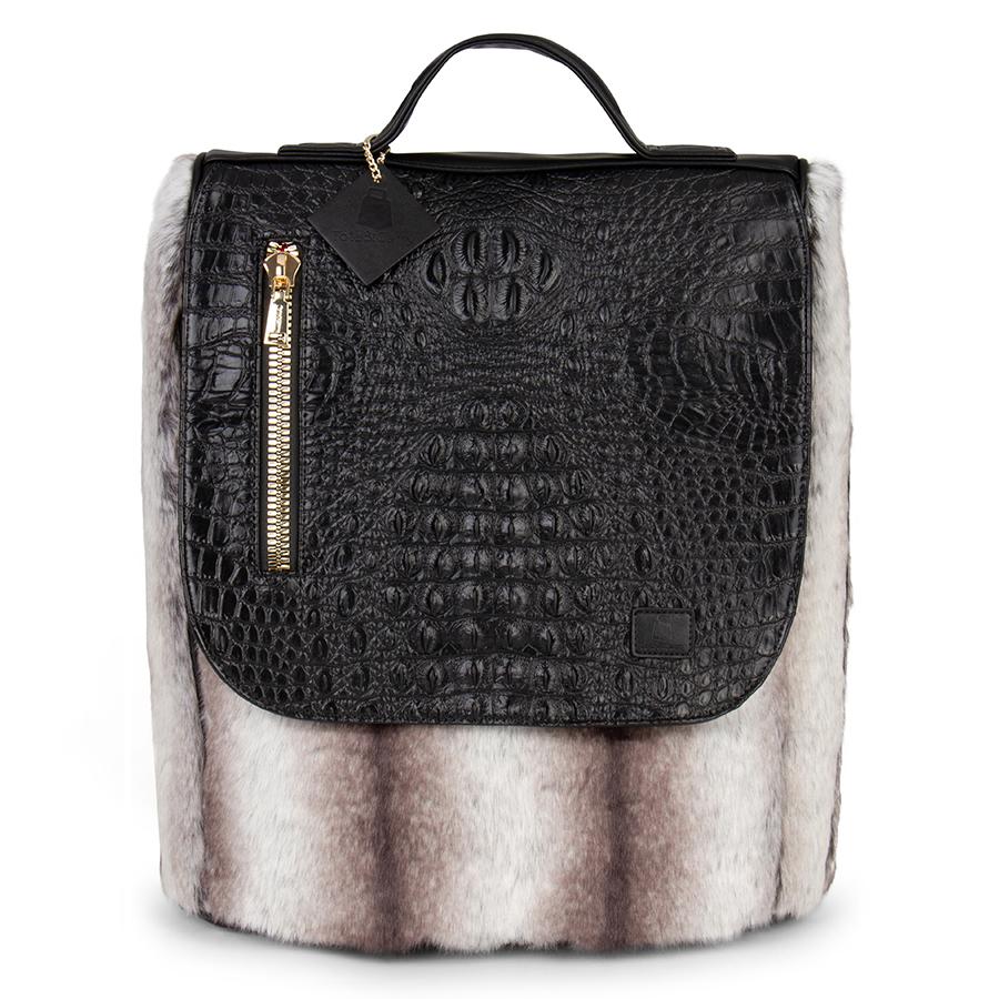 Grey Apollo 3 Chinchilla Fur Travel Set