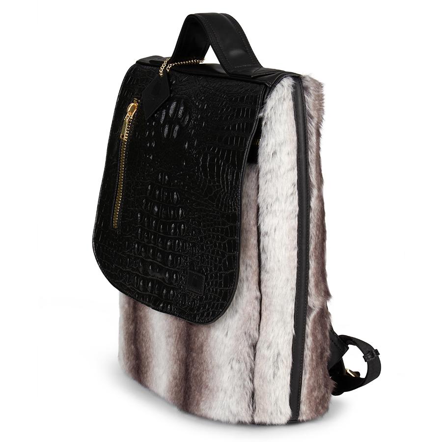 Grey Apollo 3 Chinchilla Fur Travel Set