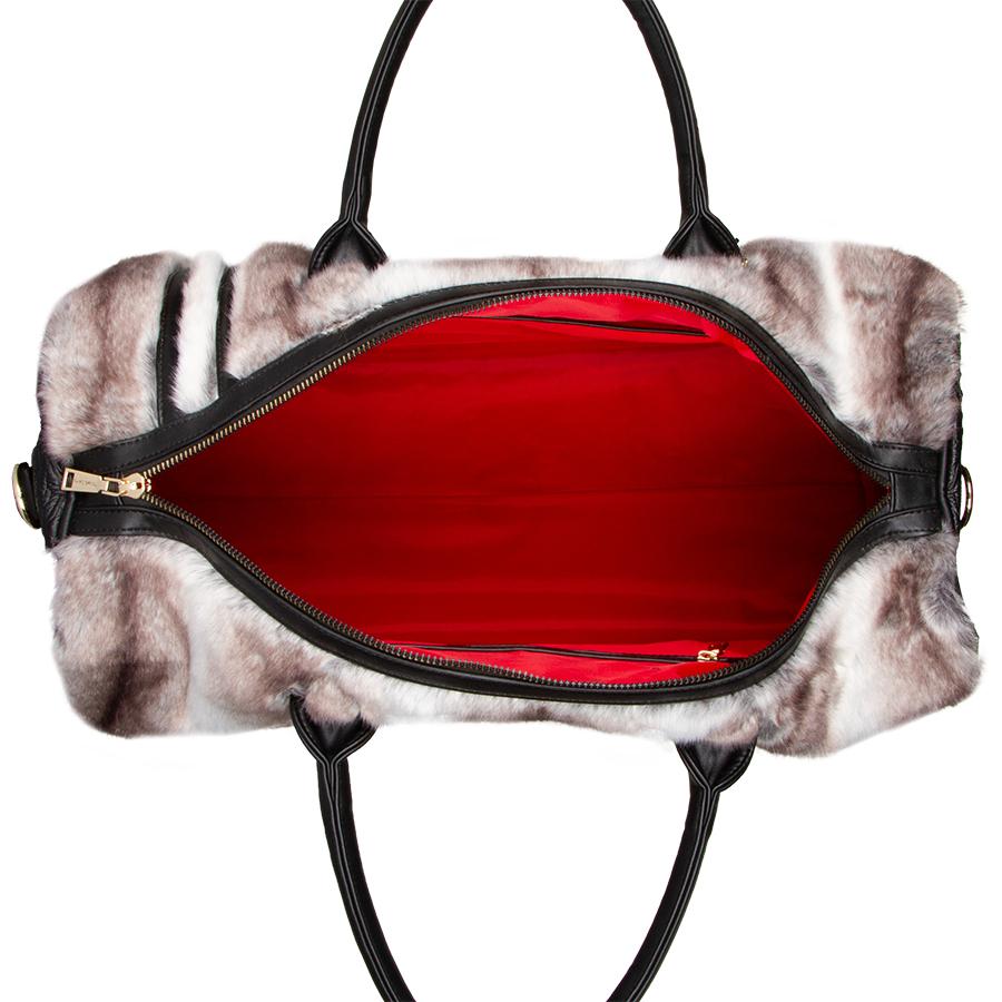 Grey Apollo 3 Chinchilla Fur Travel Set