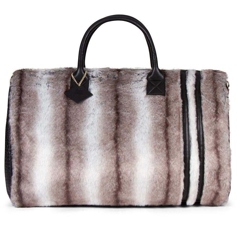 Grey Apollo 3 Chinchilla Fur Travel Set