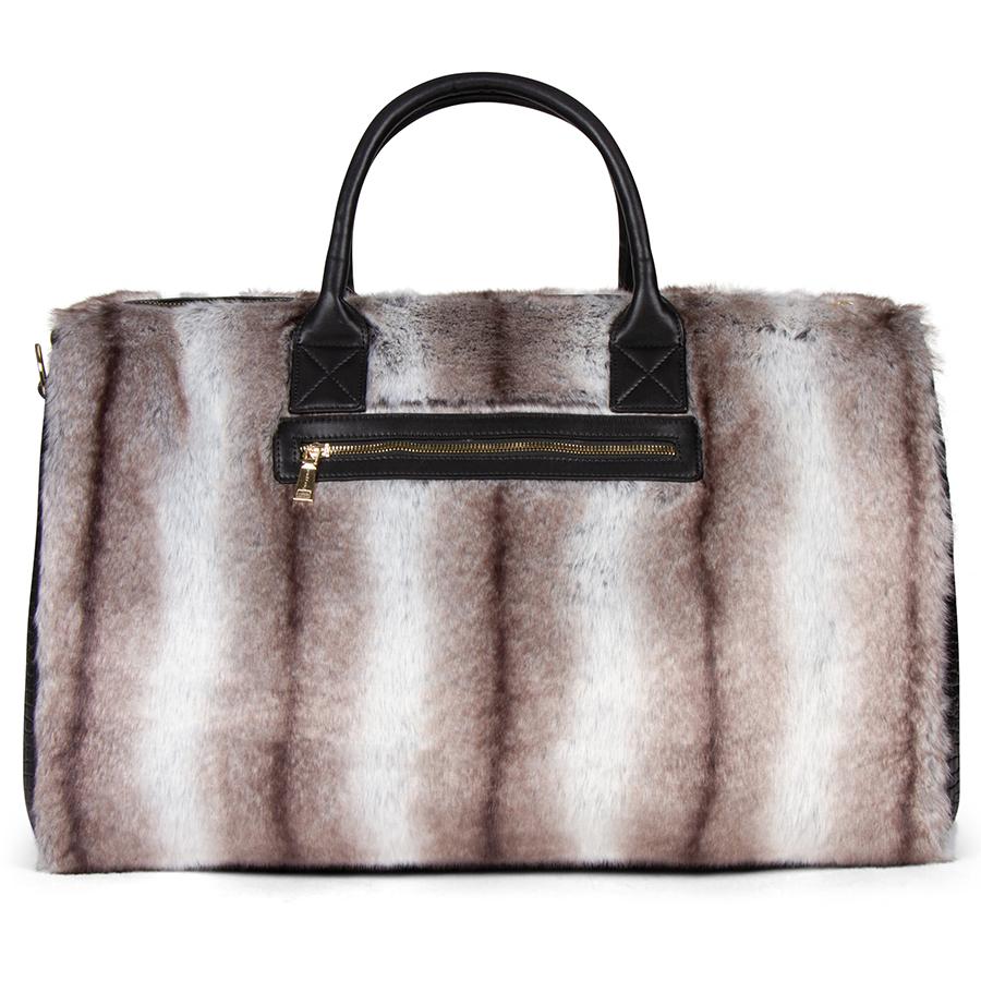 Grey Apollo 3 Chinchilla Fur Travel Set