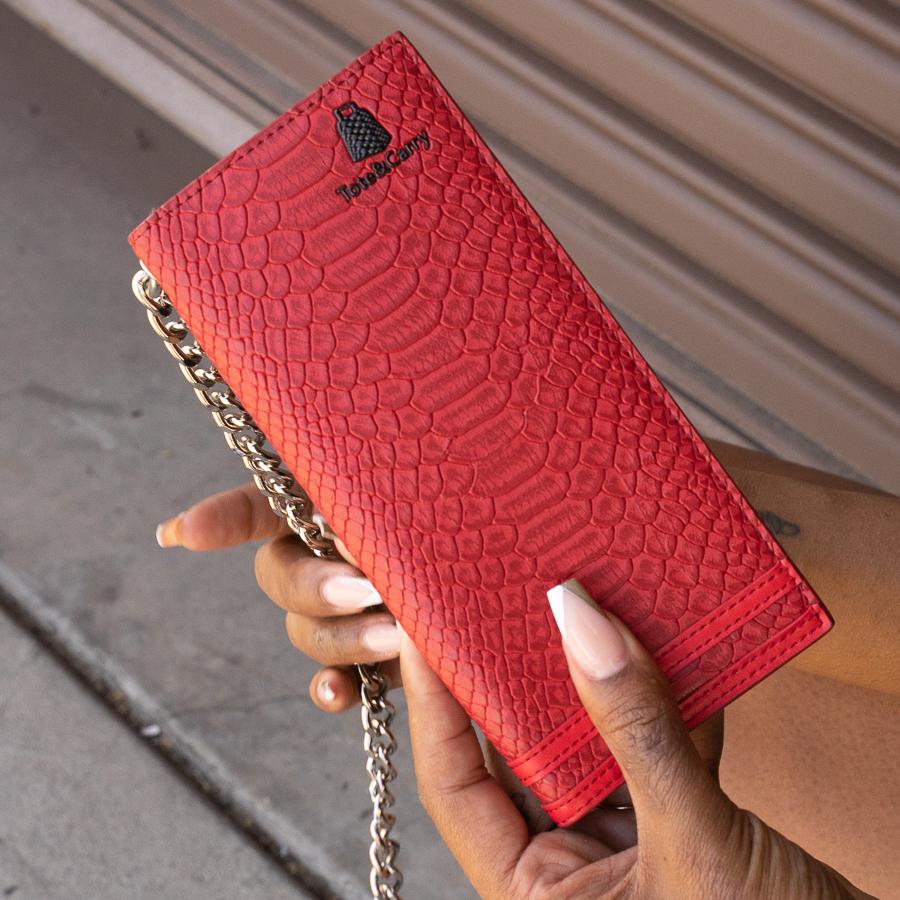 Red Apollo 1 Biker Chain Wallet