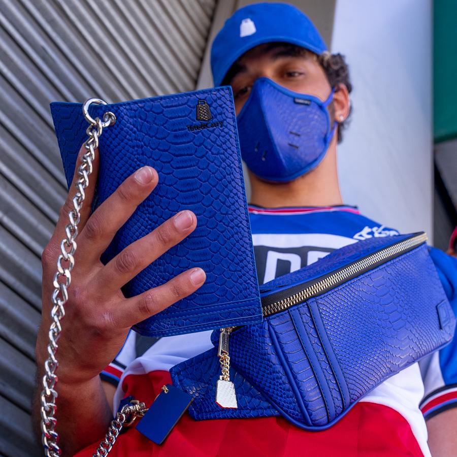 Royal Blue Apollo 1 Biker Chain Wallet