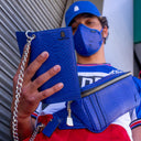Royal Blue Apollo 1 Biker Chain Wallet