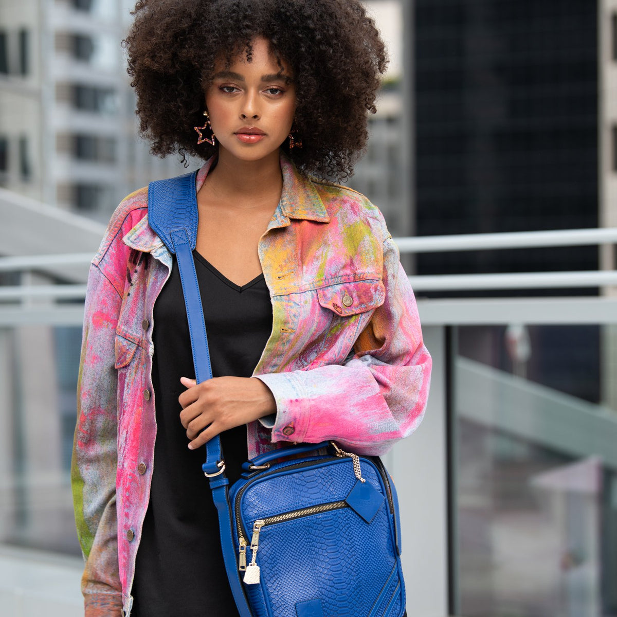 Royal Blue Apollo 1 Mini Messenger Bag