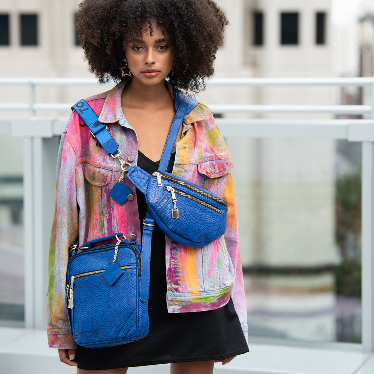 Royal Blue Apollo 1 Mini Messenger Bag