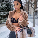 BLACK TONE CHINCHILLA FUR PURSE
