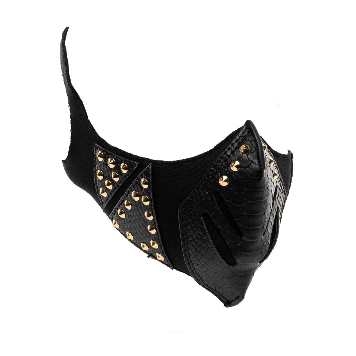 Black Studded V. Face Mask - Tote&Carry