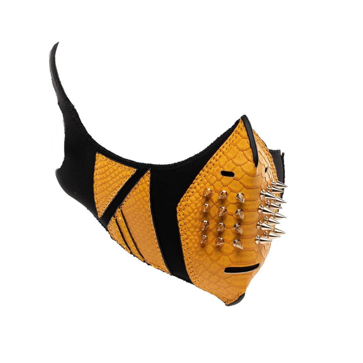 Mustard Gold Studded Face Mask - Tote&Carry