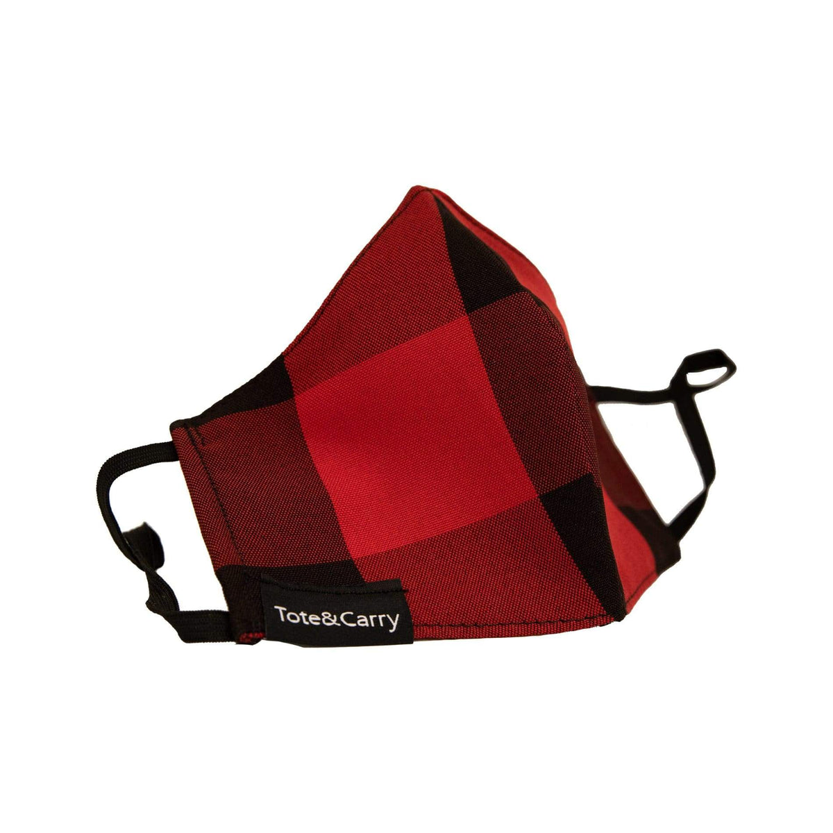 Red Plaid Face Mask - Tote&Carry