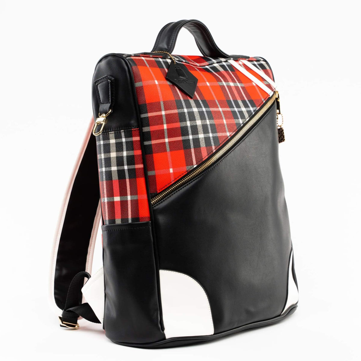 Red Plaid Fridge Backpack - Tote&Carry